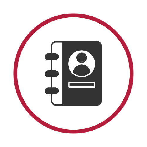 icon: address book