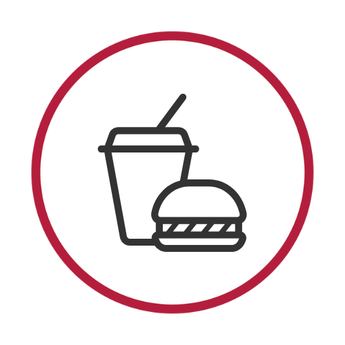 icon: cup and hamburgur