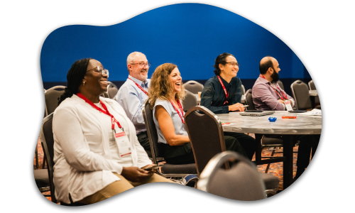 Group of attendees in a meeting