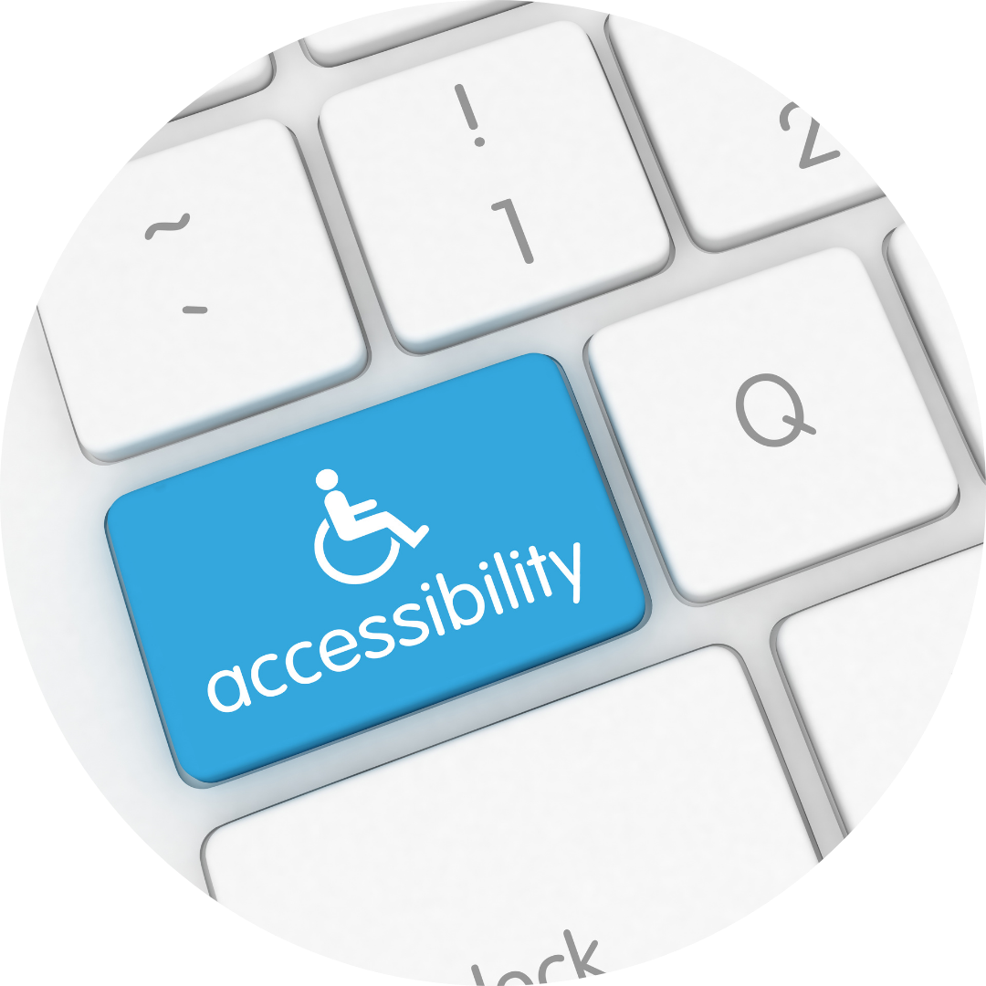 icon: keyboard with an accessibility key