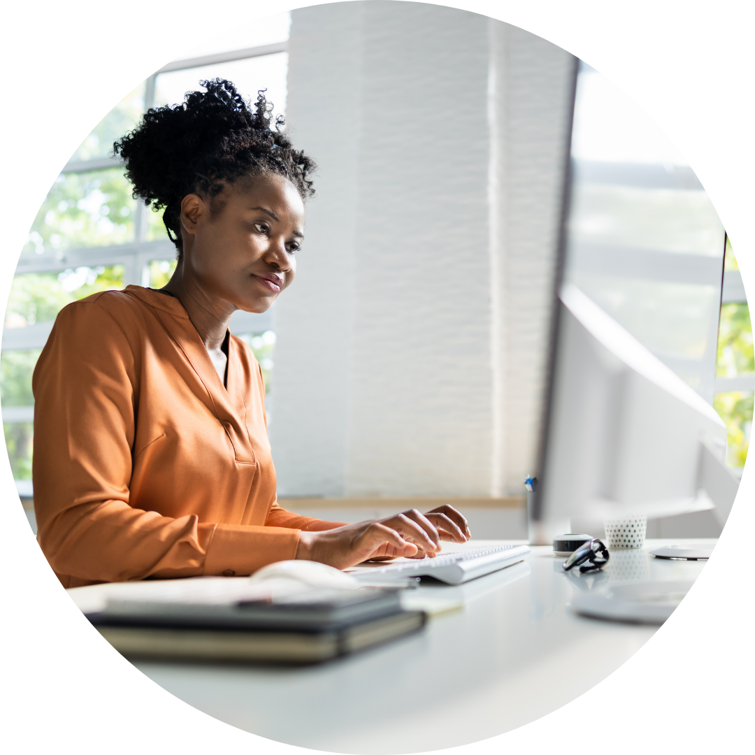 icon: person watching on a laptop