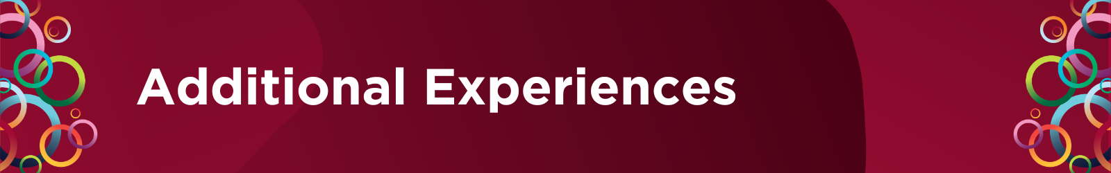 Additional Experiences