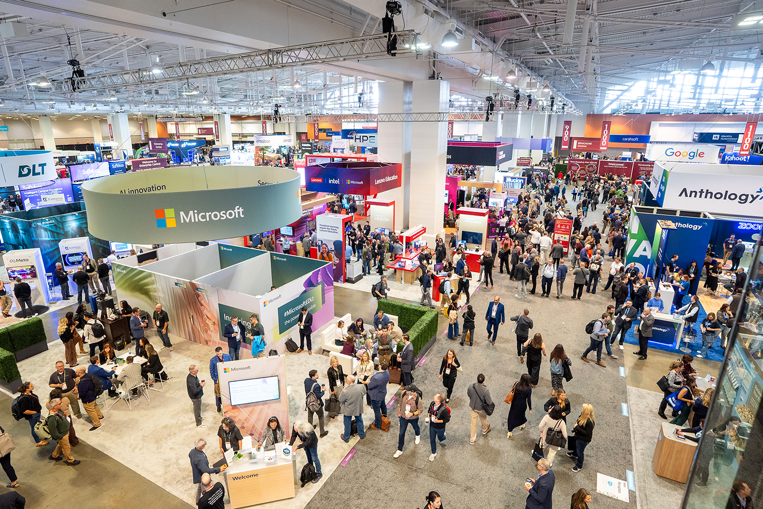 Overhead view of the EDUCAUSE Commons