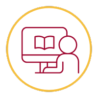 icon: person in front of computer