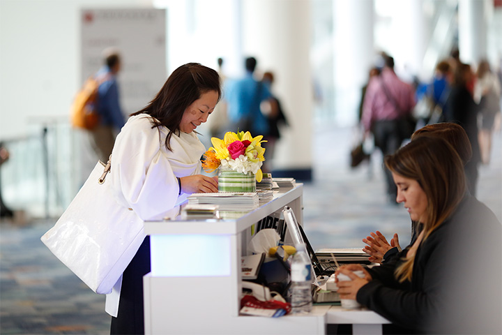 Attendee at registration