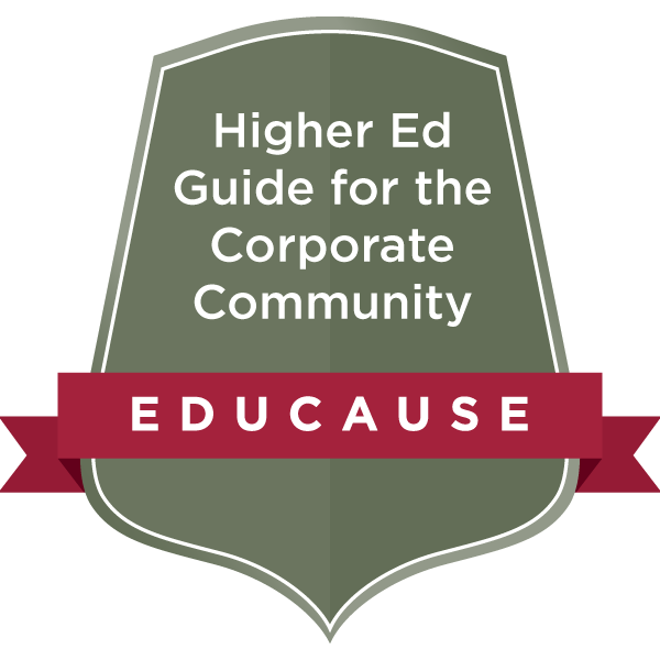 EDUCAUSE microcredential: Higher Ed Guide for the Corporate Community